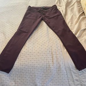 Express purple skinny jeans size 6 stretch